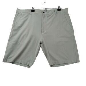 FootJoy Men's Golf Shorts 42/44 Grey White Checkered Lightweight Performance FJ